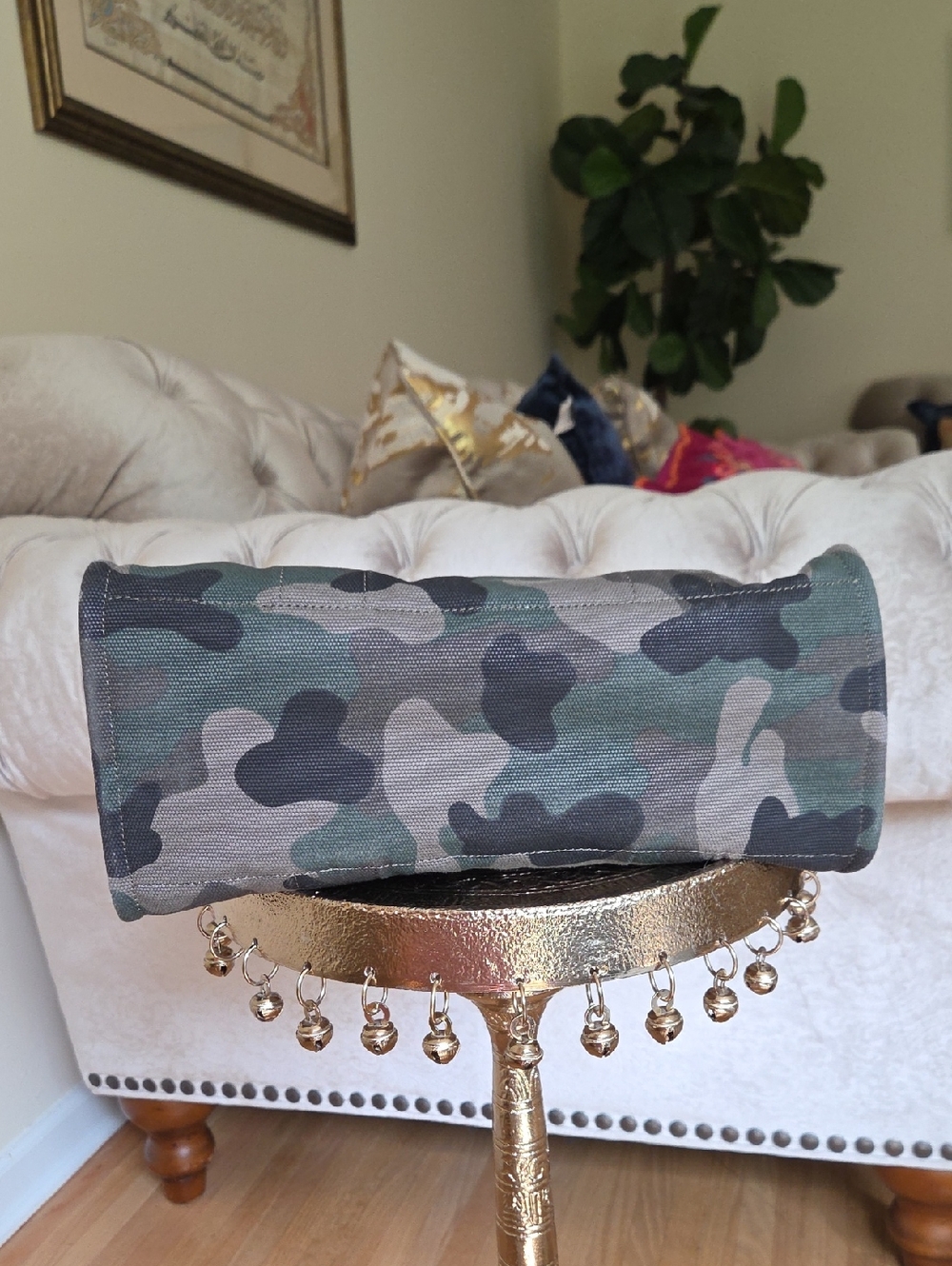 COACH Cargo Tote Bag with Camo Print - Picture 9 of 15